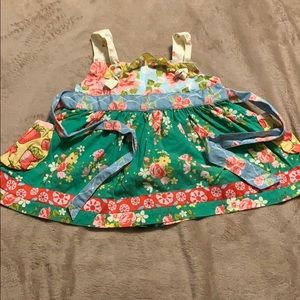 Matilda Jane knot top with STRAWBERRY pockets